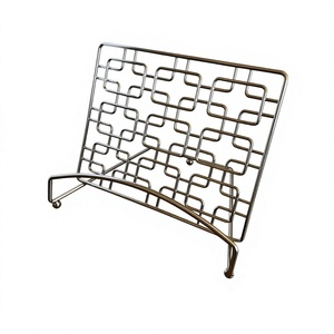 Luxury Metal Iron Cookbook <b>Holder</b> Decorative 10.5 inch Length Recipe <b>Book</b> <b>Stand</b> handmade Customized Bulk - Product Image 1
