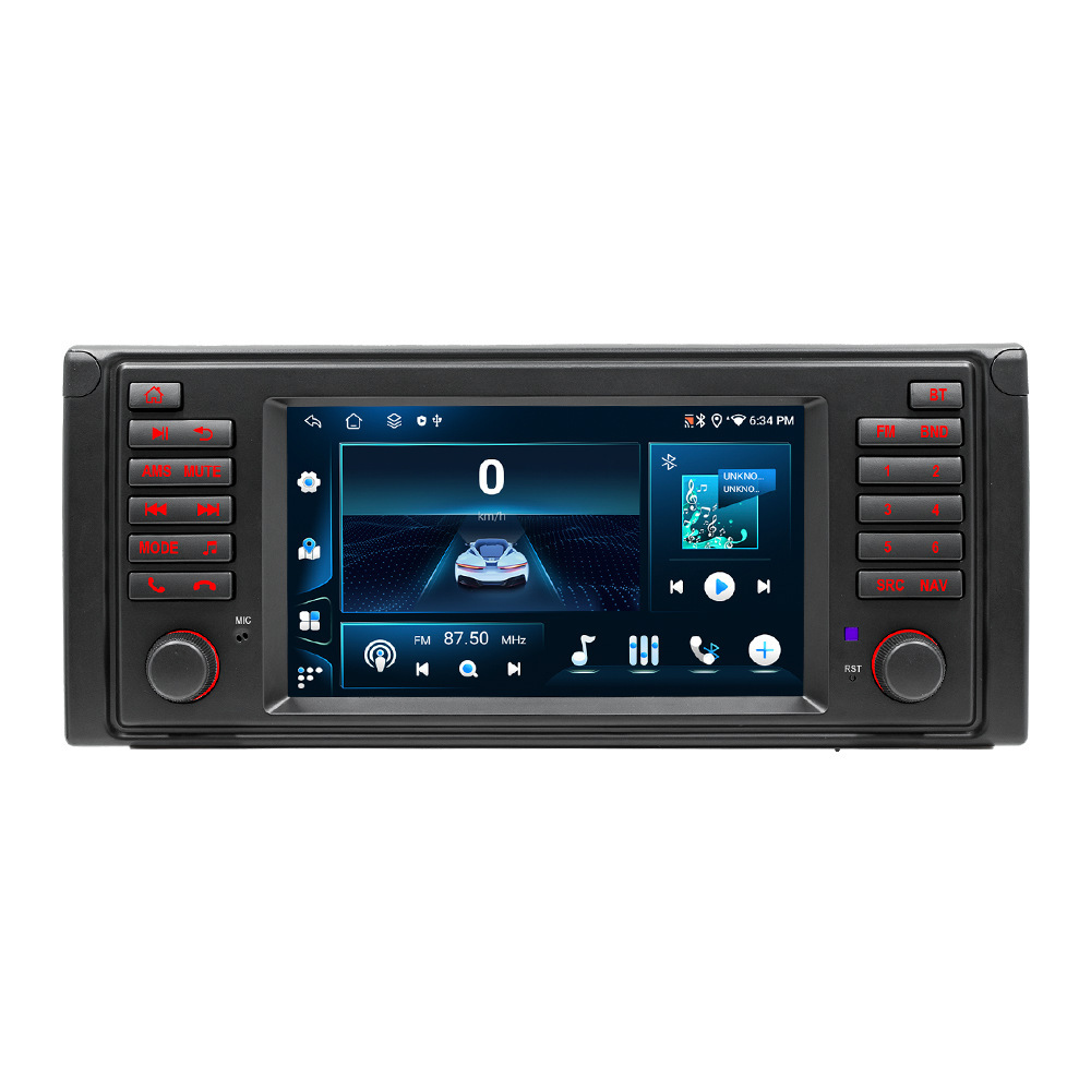 ESUNWAY 2DIN Android 14 Car Radio for BMW X5 E53 E39 E38
