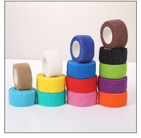 Bandage élastique auto-adhésif non tissé de 4,5 m, directement de l'usine, pour la compression sportive des poignets, coudes, mollets et chevilles