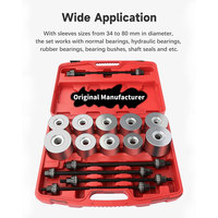 Ensemble d'outils de réparation automobile universel 27 pièces Kit d'insertion de manchons et de roulements à douille Faucille Pioche personnalisée OEM CRV 3 ans