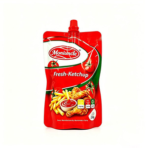 Pochette souple personnalisée avec bec verseur pour sauce tomate, en <span class=keywords><strong>aluminium</strong></span> alimentaire sérigraphié, PET NY PE - Product Image 4