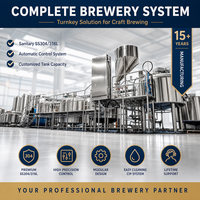 Équipement de brassage de bière artisanale à haute efficacité pour brasserie à 2, 3 ou 4 cuves