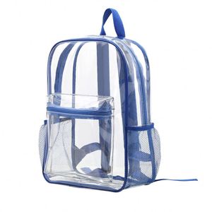 Sac à dos transparent en PVC imperméable de grande capacité, inspiré de la mode coréenne, avec logo personnalisé, pour les voyages et les activités de plein air (commande en gros) - Product Image 4