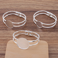 (07518) Bracelet en laiton plaqué suspendu, 4 couleurs, plaques dentées 20/25/30mm