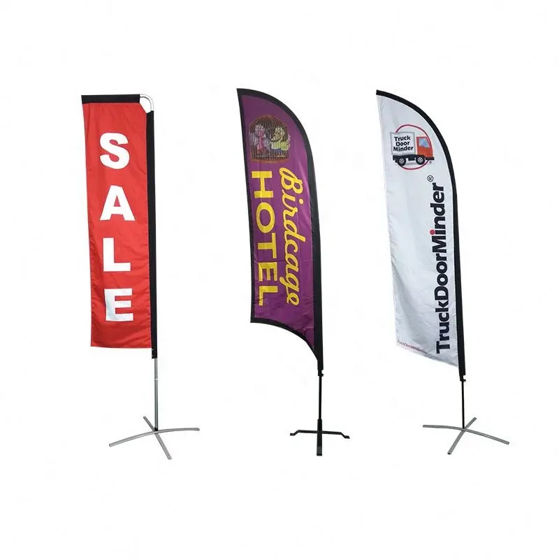 Рекламное выставочное мероприятие открытый пляжный флаг баннер рекламный наружный баннер развевающийся ветер пляжный флаг Горячая Распродажа продвижение