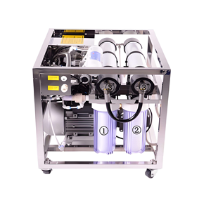 Machine de dessalement de purification d'eau de mer à haut débit pour le traitement de l'eau par <span class=keywords><strong>osmose</strong></span> inverse 220V de <span class=keywords><strong>bateau</strong></span> de yacht - Product Image 1