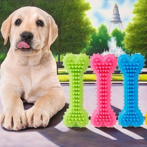 Eco-Friendly <strong>Milk</strong> Scented Dog <strong>Chew</strong> Toy Bone Shape Puppy Teething Rubber Pet Interactive Movement Toys - Product Image 2