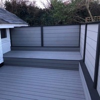 Meilleur choix pour la maison jardin clôture étanche WPC piquets de 6 pieds de haut combinant chaleur et bois traité sous pression bois et vinyle PVC