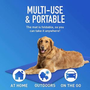 Tapis rafraîchissant pour chien, échantillon gratuit, extra large, activé par la pression, sans eau, sans électricité ni réfrigération. - Product Image 4
