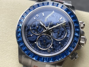 Reloj Mecánico de Lujo de Súper Calidad, 40 mm, Acero Inoxidable 904L, Movimiento ETA 4801, Reloj Esqueleto con Diamantes y Piedras Preciosas - Product Image 3