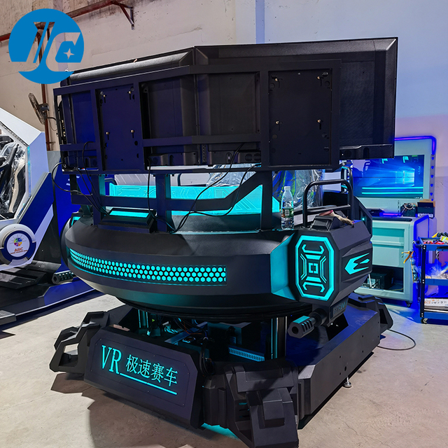 360 Degree Rotating Dynamic Simulator 6 Dof 3 Screen Motion Car Racing VR Game Aluminum Outdoor & Indoor Adventure Park