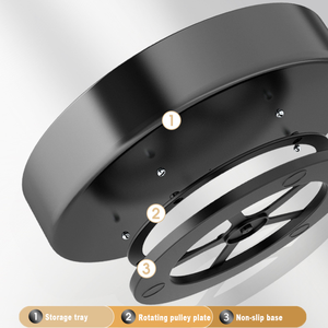 Estante organizador de cocina, tocadiscos, armario giratorio de 360 grados, estante para especias - Product Image 3