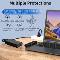 Chargeur USB C 100W pour ordinateur portable Lenovo, chargeur de type C ThinkpadYogaChromebook, adaptateur secteur USB C 100W pour ordinateur