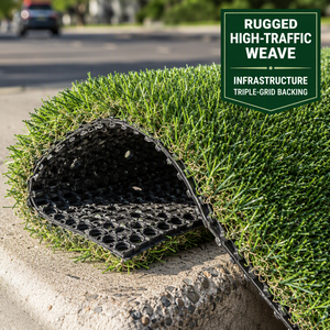 Gazon artificiel en rouleau pour aménagement paysager de voies rapides, bordures de routes, pelouse synthétique municipale, gazon artificiel urbain - Product Image 4