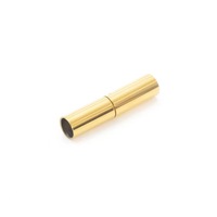 KAVNAR Bijoux de mode minimalistes de luxe léger en acier inoxydable plaqué or 18 carats avec fermoir coulissant cylindrique, vente en gros