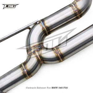 Tubo de escape recto COC para <span class=keywords><strong>BMW</strong></span> 335i <span class=keywords><strong>340i</strong></span> F30 <span class=keywords><strong>F31</strong></span> 3,0 T 2012-2016 sistema de escape Catback de acero inoxidable sin válvula - Product Image 4