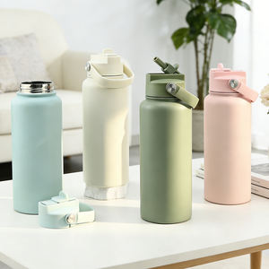 ขวดน้ำสแตนเลสสุญญากาศแบบกำหนดเอง ขนาด 18 ออนซ์ 32 ออนซ์ ป้องกันการรั่วซึม ผนังสองชั้น เก็บอุณหภูมิ ปากกว้าง พกพาสะดวก - Product Image 1