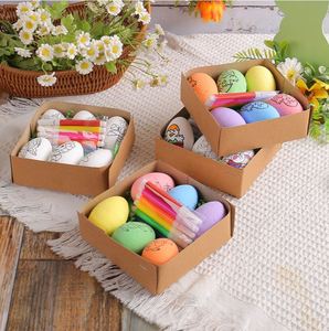 Huevos de Pascua Pintados a Mano DIY 2025, Huevos de Conejito de Dibujos Animados, Regalos Hechos a Mano para Niños, Venta al Por Mayor - Product Image 2