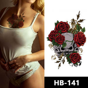 Venta al por mayor nuevo tigre colorido impreso personalizado sexy <span class=keywords><strong>flores</strong></span> impermeable tatuaje temporal pegatinas para brazos <span class=keywords><strong>piernas</strong></span> - Product Image 6