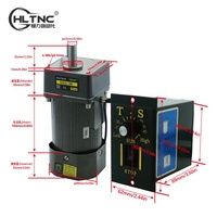 Moteur à induction micro-AC monophasé HLTNC 120W 110V/220V 50/60Hz pour convoyeur, machine d'emballage, CNC