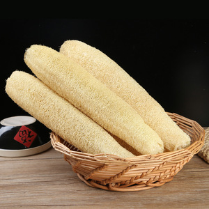 Natural Loofah Sponge Long Shape Dishwashing Bath Cleaning Towel For Kitchen Pots And Pans Solid Color Versatile Use - Product Image 1