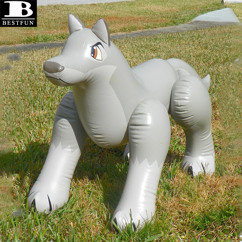Большие надувные игрушки из ПВХ для больших нагрузок balto wolfdog, гигантские пластиковые игрушки для детей