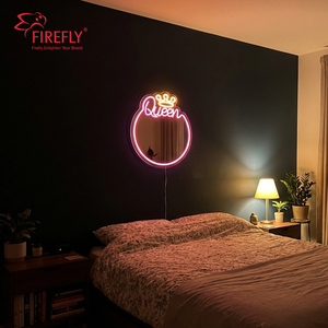 <span class=keywords><strong>Espejo</strong></span> con Letrero Luminoso de Neón de Alta Luminosidad con Letras de Neón para Decoración de Pared - Product Image 3