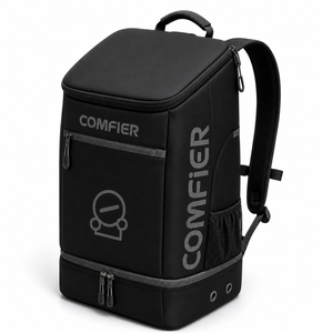 กระเป๋าเป้เก็บความเย็นแบบมีฉนวนกันความร้อน Comfier ขนาด 45 ลิตร ทำจากนีโอพรีน สำหรับเล่นกีฬา มีซิปปิด ช่องตาข่ายด้านข้าง ผลิตจากวัสดุ 150D RPET ปราศจากสาร PFAS พกพาสะดวก - Product Image 1