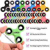 Spinner à main personnalisé avec logo, roulement haute vitesse 608, cadre ABS à trois feuilles, jouet anti-stress EDC pour adultes et enfants
