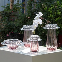 Fontaine de bureau miniature YJY, sculpture en verre à lèvre incurvée, accent d'art moderne pour table basse, modèle BJ24185248