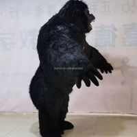 Costume de mascotte gonflable King Kong Happy Walk unisexe de 2,6 m, costume de gorille personnalisé en polyfoam et peluche pour adultes, fête, carnaval, Mardi Gras