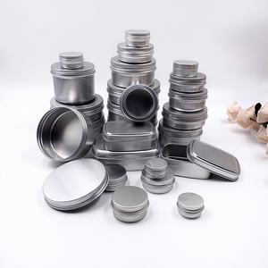 Boîte à vis en aluminium pour contenants alimentaires, boîte en fer blanc, métal rond noir mat 60ml/g 2 Oz blanc pour bonbons et pilules - Product Image 2