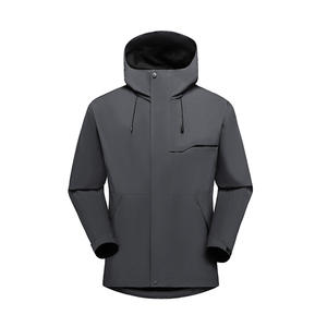 Nouveauté <span class=keywords><strong>Veste</strong></span> à capuche <span class=keywords><strong>imperméable</strong></span> et coupe-vent en PU décontractée pour hommes et femmes avec support en forme de lapin pour l'escalade en plein air et les sports d'hiver - Product Image 6
