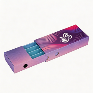 Caja de embalaje de cartón con acabado mate de alta gama, con cajón extraíble, cierre de seguridad a prueba de niños para joyería, pendientes, pulseras, paquete de regalo. - Product Image 1