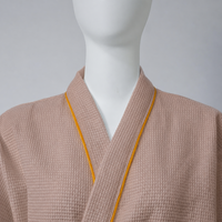 Peignoir gaufré chaud pour hôtel et spa, avec col châle, pour femme, vente en gros, longueur intégrale, respirant