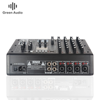 Table de Mixage Audio Professionnelle GAX-SK6 à 6 Canaux avec 24 Types d'Effets Numériques, Suppression de Larsen, Enregistrement et Karaoké