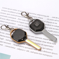 Mini COB LED clé forme porte-clés lampe torche lampe de poche