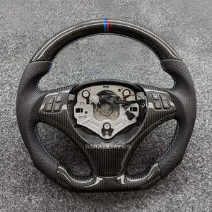 Volante de Fibra de Carbono con LED y Levas de Cambio para <span class=keywords><strong>BMW</strong></span> Serie E, Compatible con <span class=keywords><strong>BMW</strong></span> E91 E46 M3 X5 E53 E63 X1 E84 E61 <span class=keywords><strong>E34</strong></span> E60 <span class=keywords><strong>M5</strong></span> E43 328i E90 - Product Image 3