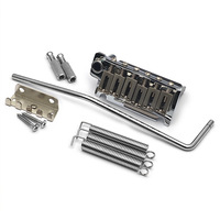 GALYDA Full-Size Chrome 52.5mm String Spacing Electric Guitar Bridge Tremolo Stainless Steel Block Metal for Stringed