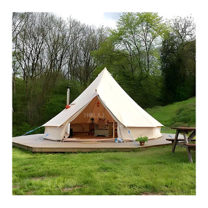 Carpa <span class=keywords><strong>de</strong></span> Camping Piramidal con Estructura <span class=keywords><strong>de</strong></span> Acero Resistente al Viento, Carpa Tipi Indígena <span class=keywords><strong>de</strong></span> Lujo para Exteriores, Impermeable y Resistente, <span class=keywords><strong>de</strong></span> PVC - Product Image 2