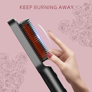 Cepillo Alisador de Cabello Eléctrico Portátil de Alta Calidad a Precio de Fábrica y Peine Caliente - Uso Profesional y Doméstico, Nailon y Metal - Product Image 5