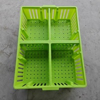 Boîte de transport de poussins empilable en plastique Boîte de transport de poussins d'un jour Boîte de transport de camion Cage de roulement d'oiseaux Panier de transport de cailles de volaille