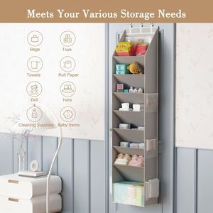 Wholesale Foldable Over the Door <b>Shoe</b> Organizer Hanging Closet <b>Shoe</b> Storage Organizer with Large Deep Pockets - Product Image 6