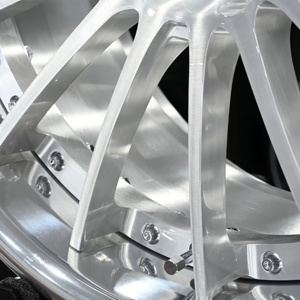 Rueda de Aleación de Aluminio Forjado de Alto Rendimiento en Plata Brillante para Autos, 5*120 5*114.3PCD para Autos de Pasajeros HRE, BMW, <span class=keywords><strong>Tesla</strong></span> Model 3 - Product Image 4