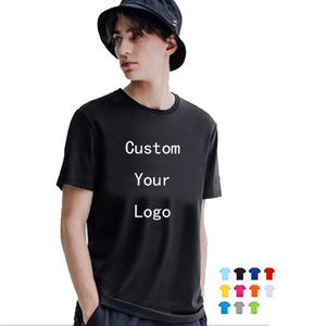 Venta al por mayor logotipo personalizado Color sólido Oversize Unisex Camiseta 100% algodón estilo básico simple - Product Image 2