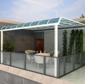 Tettoia in Lega di Alluminio Hongqi per Balcone con Protezione Solare e Antipioggia Impermeabile per Terrazze e Cortili Esterni - Product Image 4