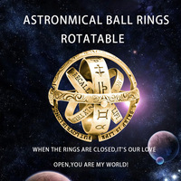 Anneau d'astrosphère anamorphique Anneau d'astrosphère anamorphique retourné Anneau d'astrosphère rétro pour couples masculins et féminins