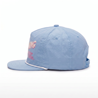 Gorra Deportiva OEM Personalizada de 5 Paneles con Logotipo Serigrafiado, de Nailon, Sin Estructura, Cierre a Presión, Ligera y Resistente al Agua