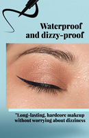 Crayon Kajal Noir Intense, Super Noir Longue Tenue, Anti-Bavures et Imperméable, Maquillage Yeux Collection Mode 0.5g