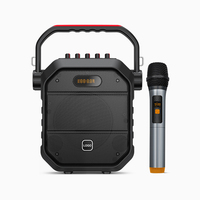 Haut-parleur karaoké portable H7 avec microphone sans fil, LED RGB, sortie 40W pour fêtes en extérieur et utilisation sur ordinateur